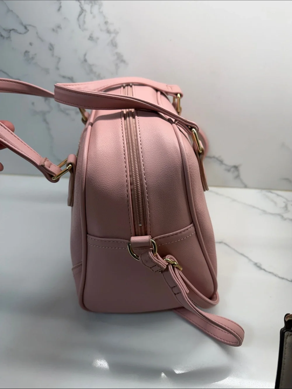 Juicy Couture Blush Pink Dome Satchel with Detachable Strap